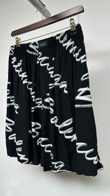 Balenciaga Scribble-logo Pajama Shorts