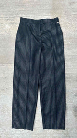 Chanel Pinstripe Wide Pants