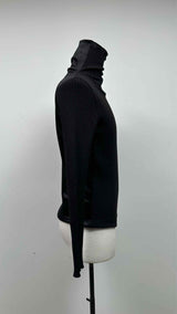 Jean Paul Gaultier High-neck Rib Satin Hybrid Sweater