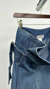 Yohji Yamamoto Side-buckled Wide Jeans