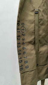 Margiela N/S Logo-print Military Deconstructed Midi Dress