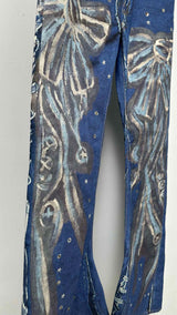 Acne Studios Airbrush Bow High-rise Boot-cut Jeans