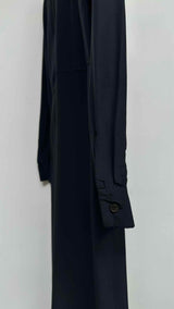 Miu Miu L/S Embroidered Patched Silk Dress