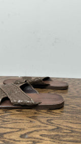 Bottega Veneta Woven-Leather Sandals