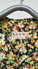 Marni S/S Floral Satin Bowling Shirt