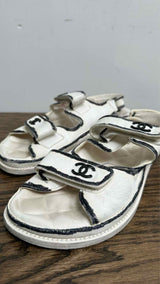 Chanel CC Logo Dad Sandals