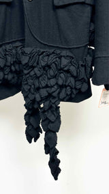 Boiled Wool Ruffle Comme Des Garcons Jacket