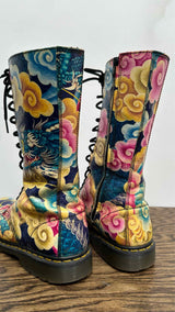 Yohji Yamamoto X Dr. Martens Printed Long Boots