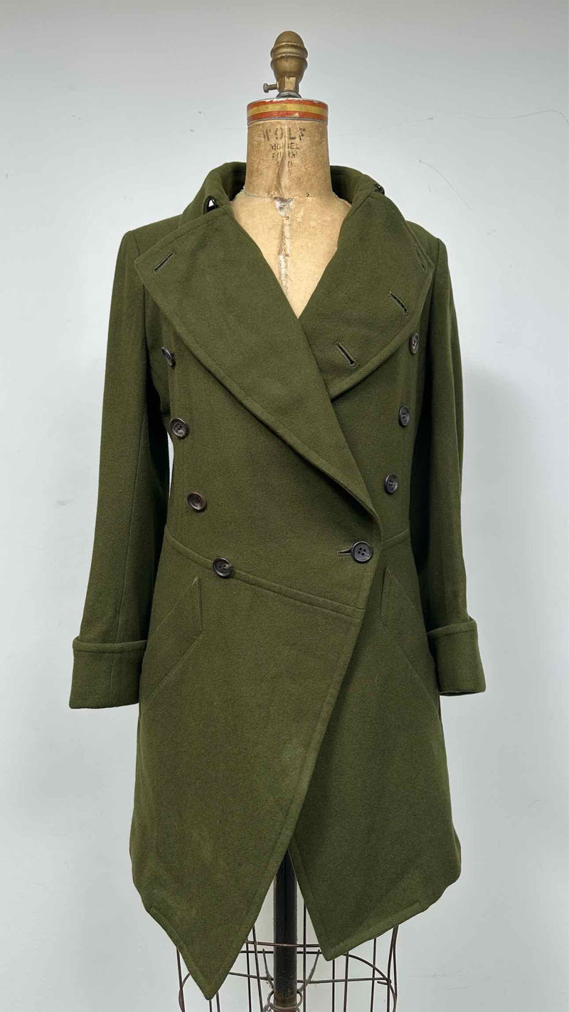 Y's Wool Short Trench Coat