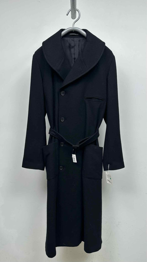 Yohji Yamamoto Pour Homme Shawl-collar Belted Long Coat