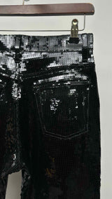 Saint Laurent Sequin Boot-cut Jeans