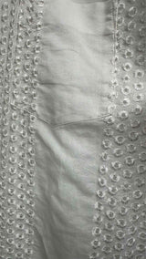 Comme Des Garcons Shirt S/S Eyelet Embroidered Shirt