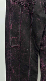 Acne Studios Tie-dye Raw end Pin-stripe Jeans