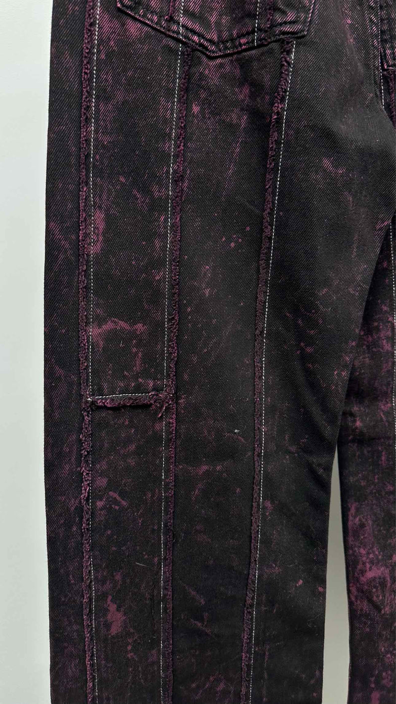 Acne Studios Tie-dye Raw end Pin-stripe Jeans