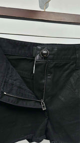 Chanel Waxed Low-end Denim Shorts