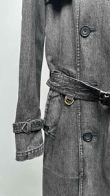 Junya Watanabe MAN X Aquascutum Distressed Denim Trench Coat
