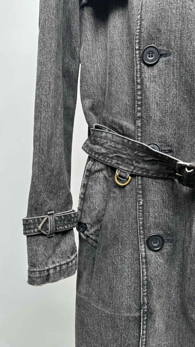 Junya Watanabe MAN X Aquascutum Distressed Denim Trench Coat