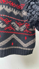 Stella McCartney Fuzzy-sleeve Nordic Knit Jacket