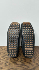 Bottega Veneta Square-toe Intrecciato Leather Slippers