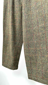 Tricot Comme Des Garcons Pleated Cropped Tweed-wool Pants
