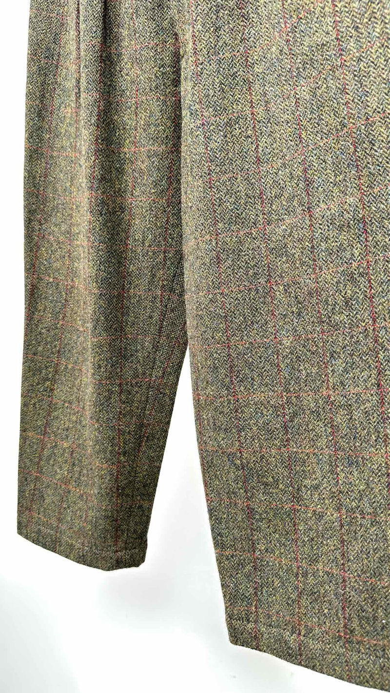 Tricot Comme Des Garcons Pleated Cropped Tweed-wool Pants