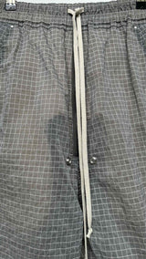 Rick Owens Grid Pattern Drawstring Bermuda Shorts