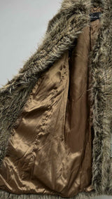 Martin Rose Patched Faux-fur Coat
