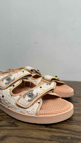 Chanel Tweed Lambskin Dad Sandals