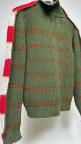 Marni Docking High-neck Border Sweater