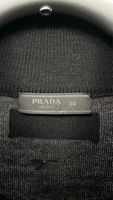 PRADA Back-logo Zip-up Cardigan