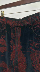 Jean Paul Gaultier "Vampire" Blood Drip Velvet Pants