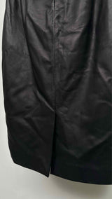 Balenciaga Leather Midi Skirt