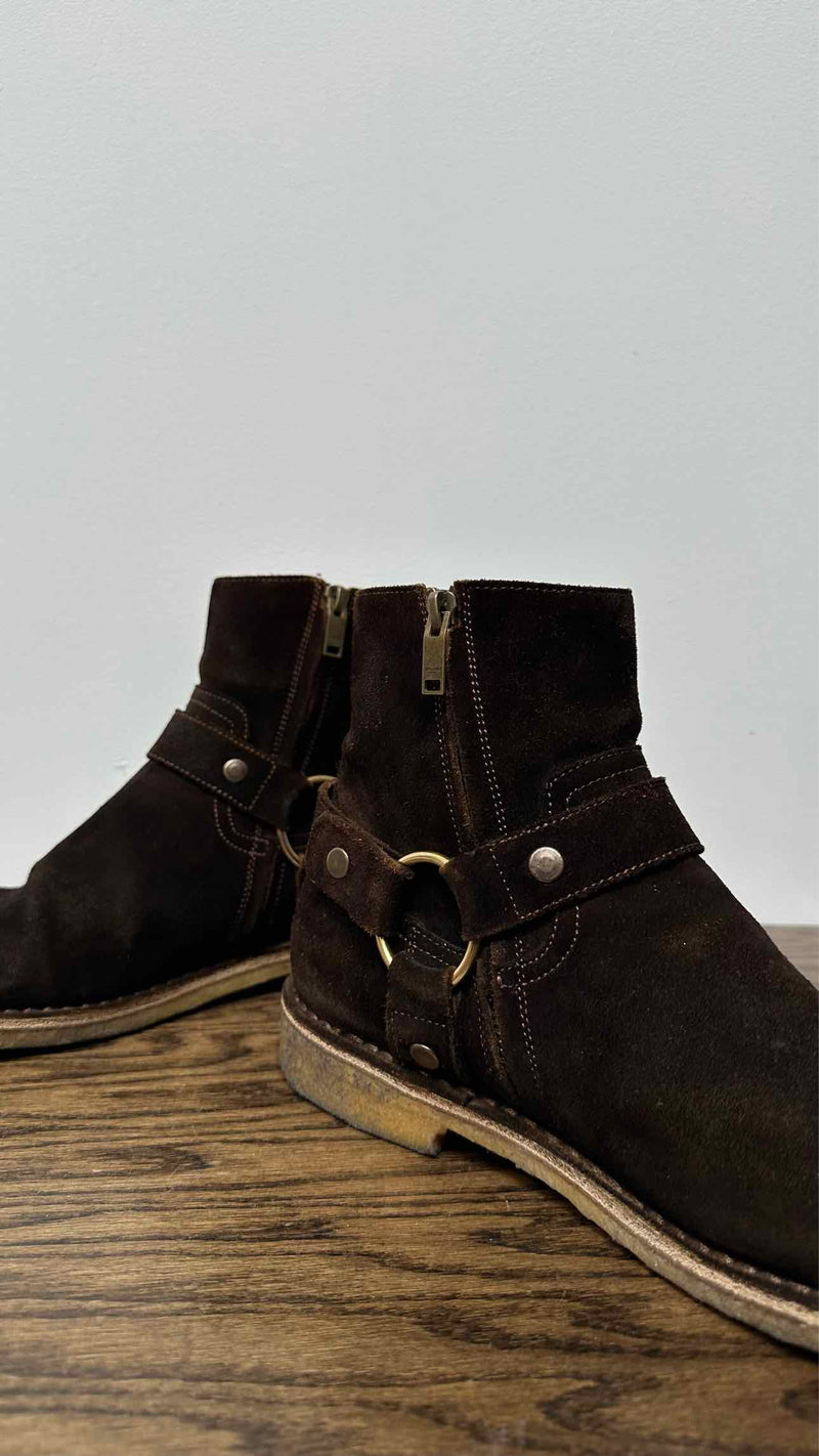 Saint Laurent Suede Wyatt Boots