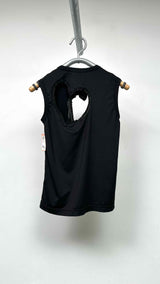 Comme Des Garcons Heart Cut-out Tank Top