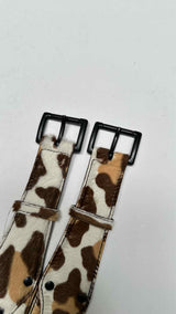 Alaia Pony-hair Leopard Corset