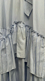 Simone Rocha H/S Stripe Tiered Fill Shirt Dress