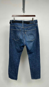 Sacai Zip-detailed Belted Jeans