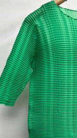 Issey Miyake H/S Pleated Cropped Shirt Top