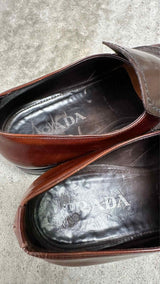 PRADA Dual-tone Kiltie Loafers
