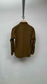 AURALEE Zip-up Wool Super-soft Flannel Shirt