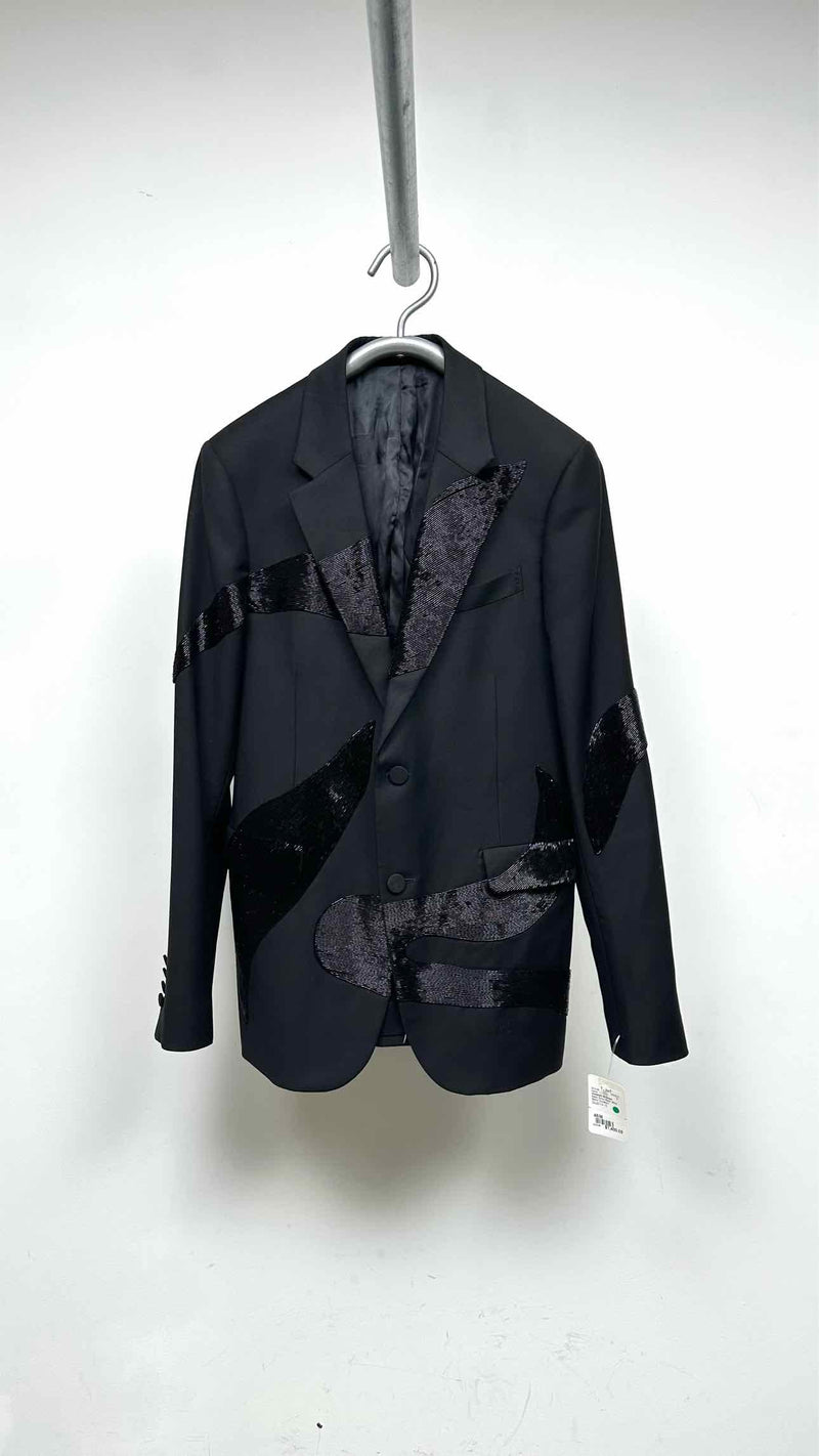 Alexander McQueen Wave-embellished Blazer