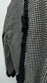 Comme Des Garcons Comme Des Garcons Frill-detailed Check Jacket