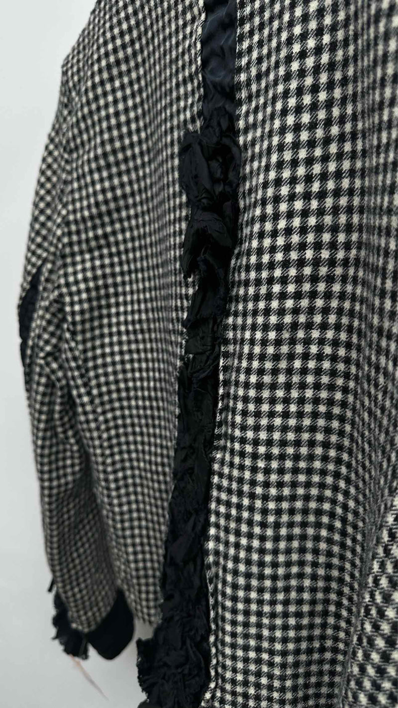 Comme Des Garcons Comme Des Garcons Frill-detailed Check Jacket