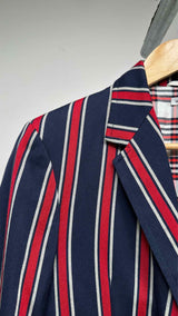 Thom Browne Elbow-whale-patched Stripe Blazer Jacket