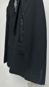 Alexander McQueen Floral Lace-hybrid Blazer Jacket