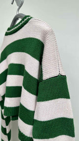 Raf Simons Cropped Border Disturb Sweater