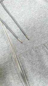 Thom Browne Zip-up Back Stripe Hoodie