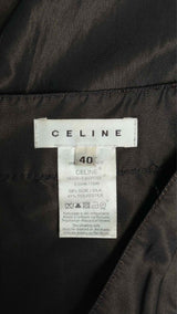 CELINE Pleated Chain-detailed Skirt