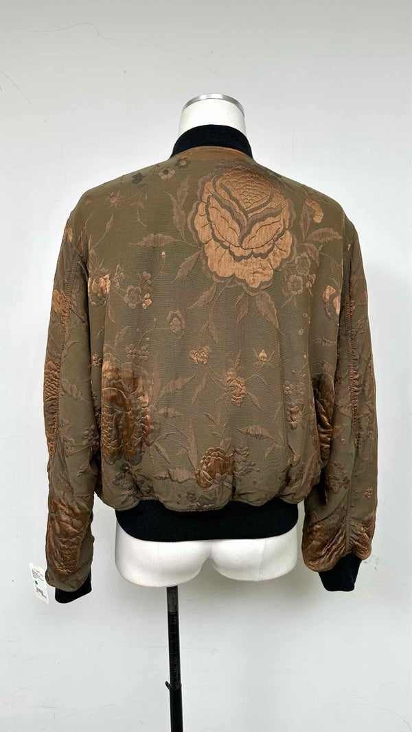 Haider Ackermann Floral-jacquard MA-1 Bomber Jacket