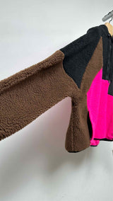 Eye/ LOEWE/ Nature Fleece Patchwork Zip-up Jacket